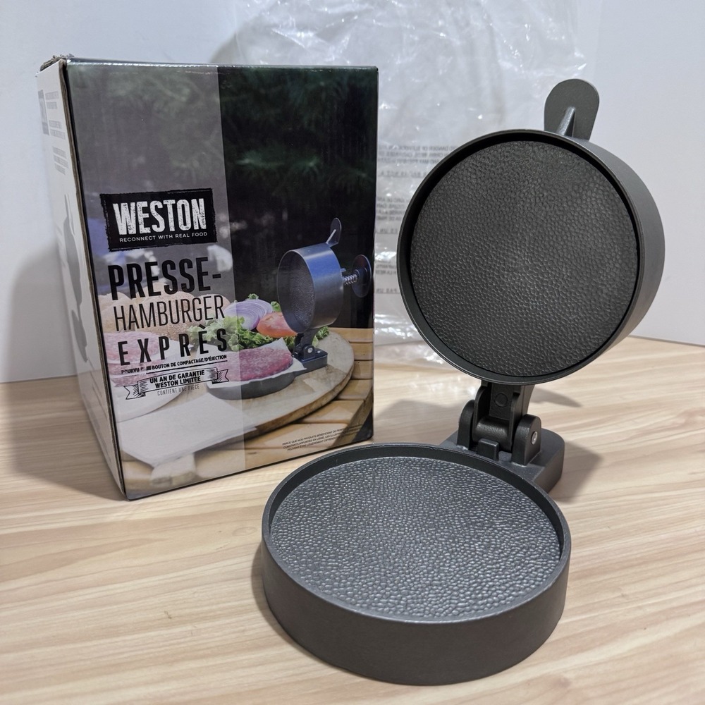 Weston Burger Express Press With Compacting Ejector Button Model 07-0310W New OB